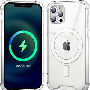 CLEAR MAGSAFE Case For iPhone 12 ProMax Transparent Magnetic Cover